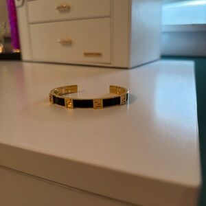 Fendi 100 authentic Gold and Black Cuff Bracelet